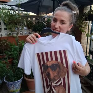 Camiseta Perro Marrón
